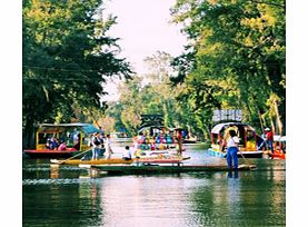 Drift through the magnificent floating gardens of Xochimilco in a colourful trajinera, a flat-bottomed boat characteristic of this unique agricultural region and also visit the National University of Mexico home to the Olympic Stadium and the Centra