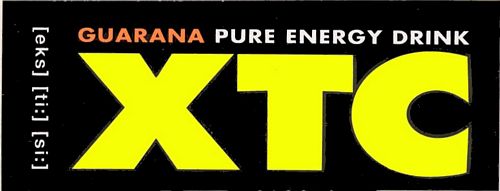 XTC Guarana Pure Energy Drink Sticker (12cm x 4cm)