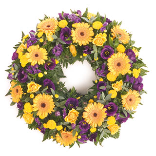 Unbranded Yellow and Blue Wreath