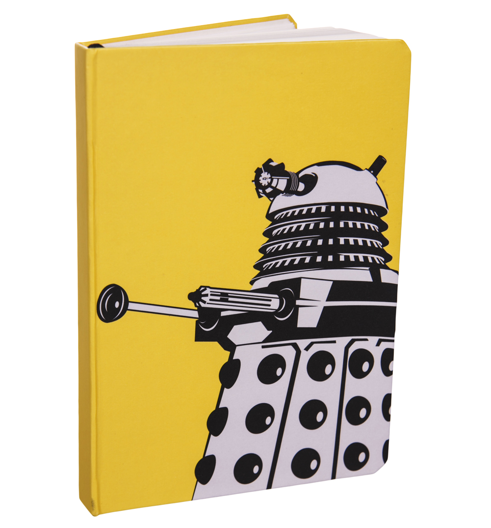 Unbranded Yellow Doctor Who Dalek A6 Notebook