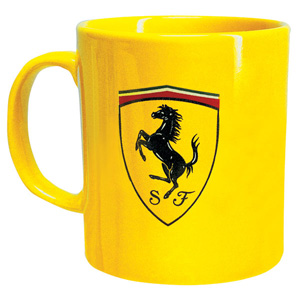 Unbranded Yellow Ferrari Mug