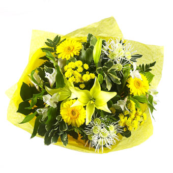 Yellow themed bouquet