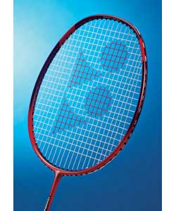 A very lightweight, aerodynamic 100 graphite racket (weight only 85g unstrung) designed to give more