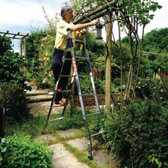 The Youngman 3 Way Combination Ladder is ideal for use around the home via simple adjustment the