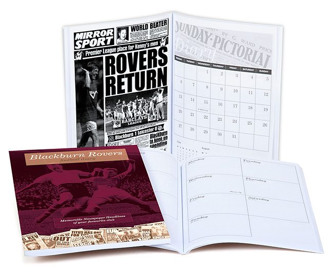 Unbranded Your Club Diary Paper Back, Blackburn Rover