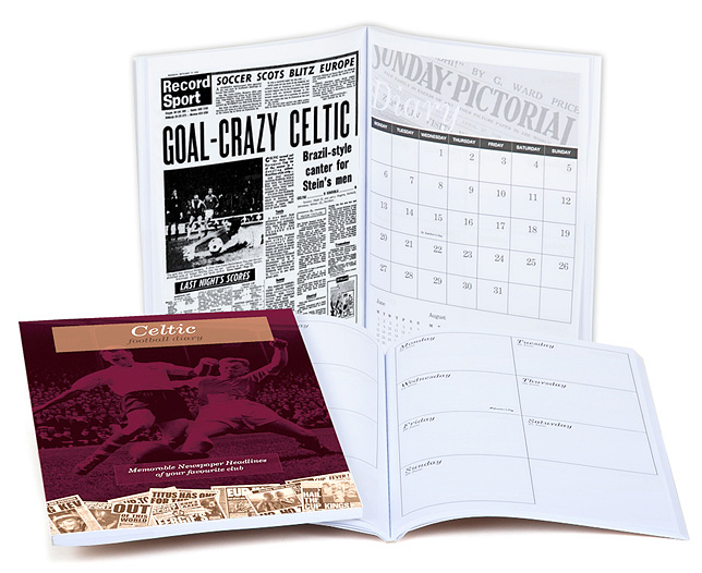 Unbranded Your Club Diary Paper Back, Celtic