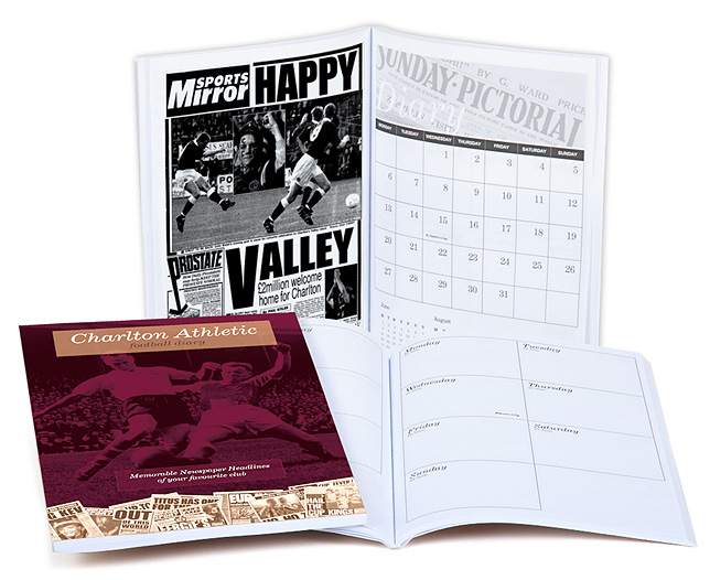 Unbranded Your Club Diary Paper Back, Charlton Athletic