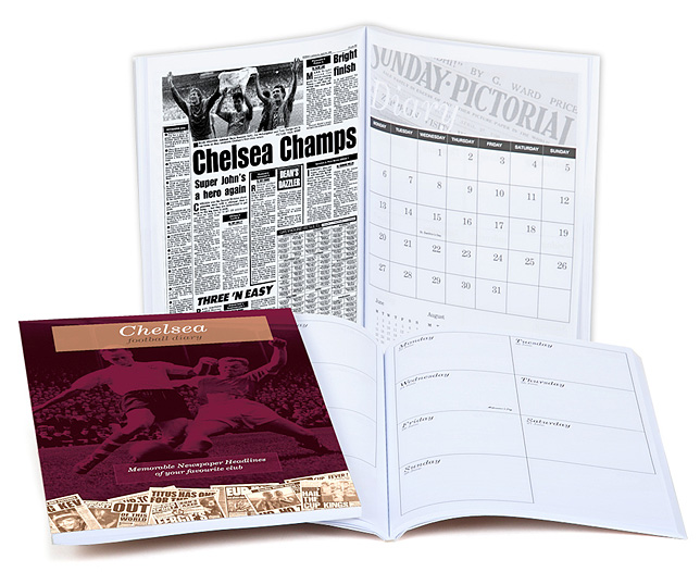 Unbranded Your Club Diary Paper Back, Chelsea