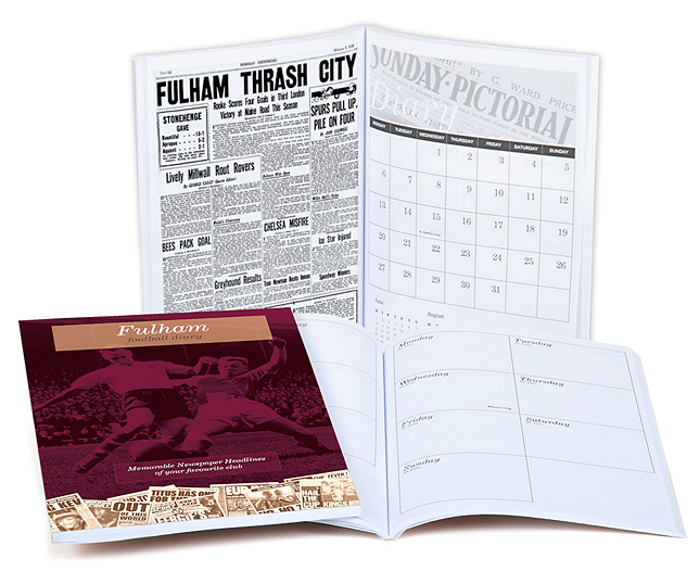 Unbranded Your Club Diary Paper Back, Fulham