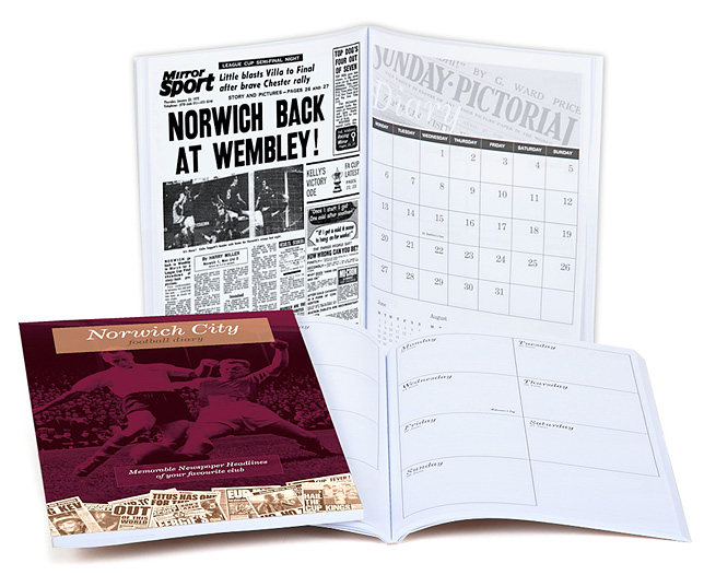 Unbranded Your Club Diary Paper Back, Norwich