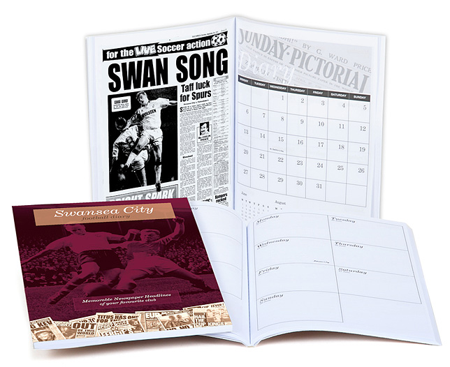 Unbranded Your Club Diary Paper Back, Swansea City