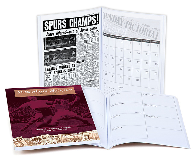 Unbranded Your Club Diary Paper Back, Tottenham