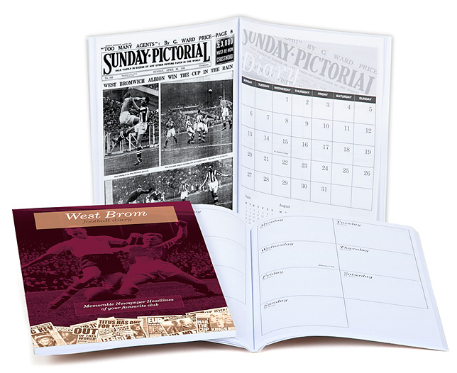 Unbranded Your Club Diary Paper Back, West Bromwich