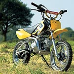 Youth sized scramble bike suitable  for ages 14 years upwards with 80cc four stroke air cooled