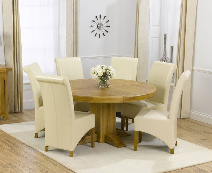 Unbranded Zenia Oak 150cm Round Dining Table and 6