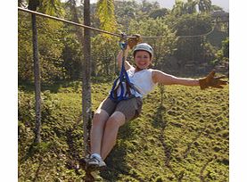 Get your heart pumping and the adrenaline flowing as you launch yourself off the first of ten platforms and eight cables which make up this exciting zipline course.