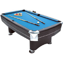 Full-size 7ft heavy duty professional American Pool table, beautifully crafted in matt black finish 