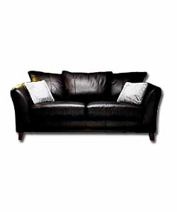 Zoe Black 3 Seater Sofa