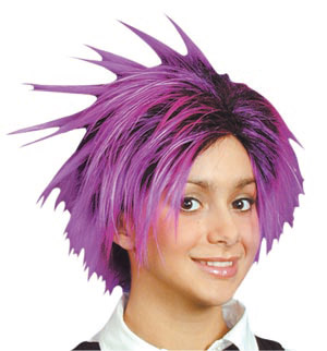 Unbranded Zoe wig, black/purple