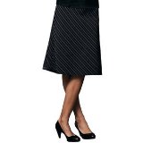 Upfront Cricket Academy Mini price flared skirt blk/wht strp 014