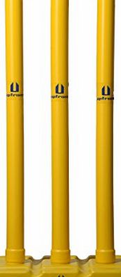 Upfront Opttiuuq Frontfoot Plastic Stumps and Base. 28 Inch JUNIOR size cricket academy/club quality training stumps with detachable base. JUNIOR SIZE.