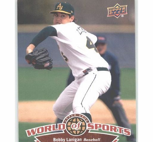 2010 Upper Deck World of Sports Trading Card # 123 Bobby Lanigan / Baseball Cards / Adelphi University