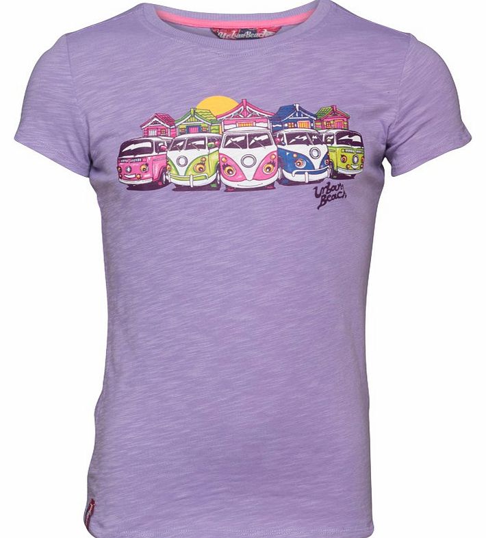 Girls Bus Club T-Shirt Purple