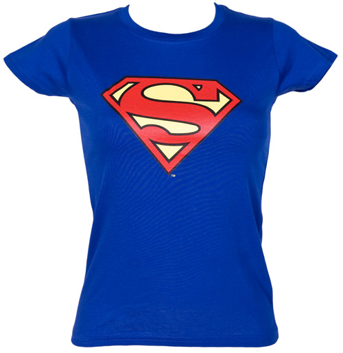 Ladies Classic Superman Logo T-Shirt from Urban