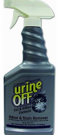 Urine Off Odour and Stain Remover Spray for Cats and Kittens, 500ml