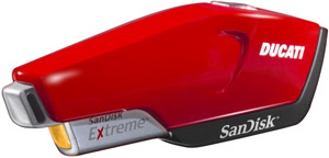 2.0 Flash / Key Drive - 4GB - Sandisk Extreme Ducati Edition