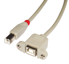 usb Cable - Type B Male to Type B Female  2m