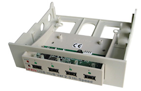Hub - 4 Port Internal 3½`` USB 2.0 Hub