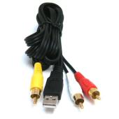 Male To 3 x Phono Plugs 1.5 Metre Cable