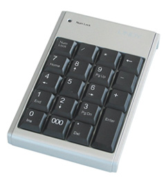 Numeric PC Keypad with 2 Port Hub
