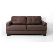 Utah leather sofa large, chocolate