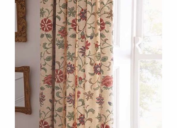  A Kalamkari Standard Header Lined Curtains
