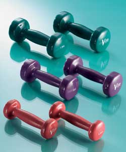 Pro Bells - Dipped Cast Iron Dumbbell Set