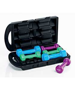 Pro Dumbbell Set with Carry Case 10kg