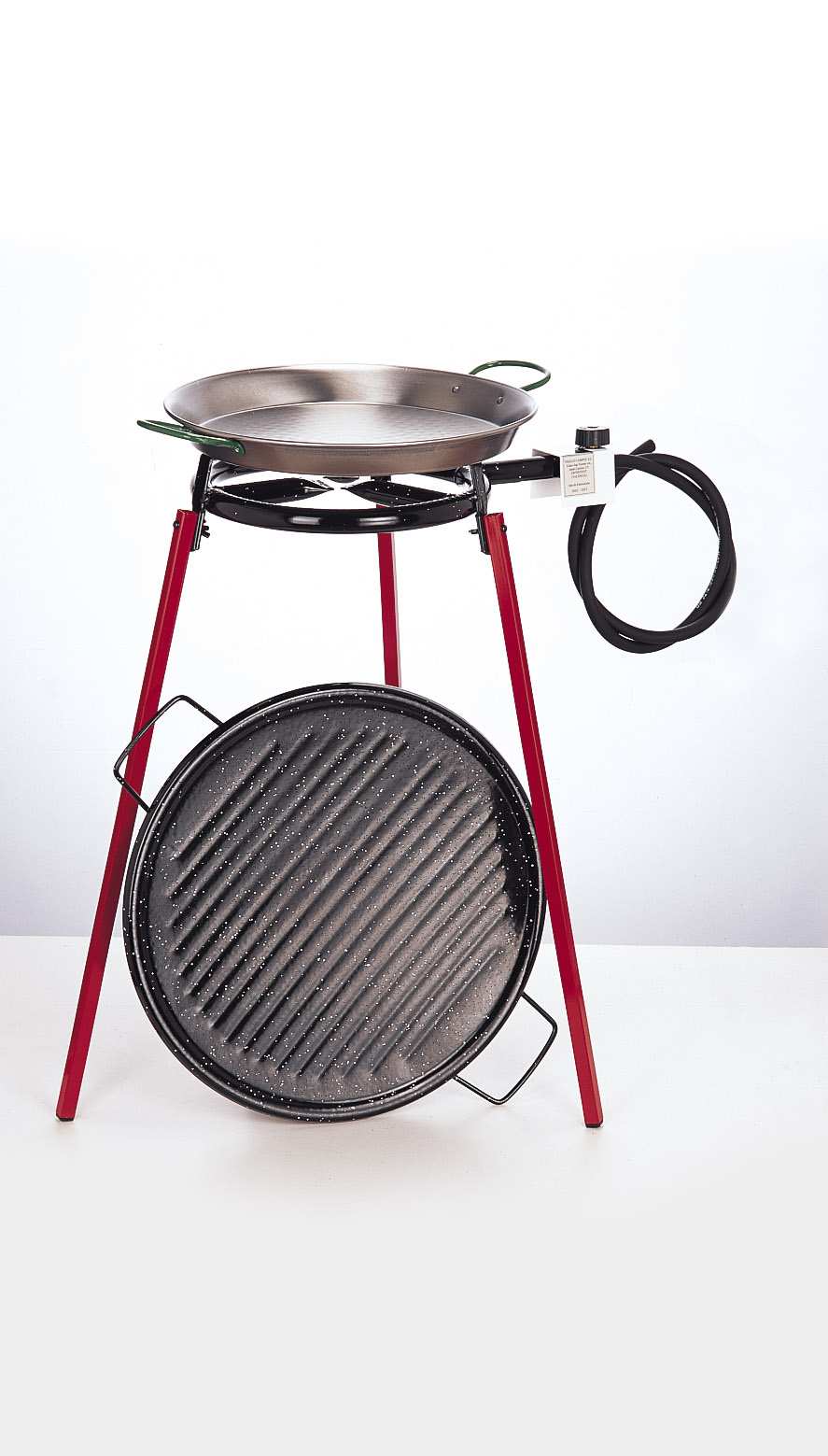 Outdoor cooking System 36cm Ridged Enamel  Pan