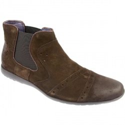 Male Freeman 040 Leather Upper Leather Lining Boots in Espresso