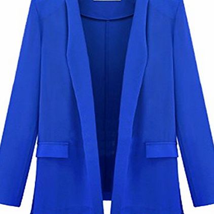 Vakind Women Classy Slim Suit Blazer Ladies Jacket Long Sleeve Coat (M)