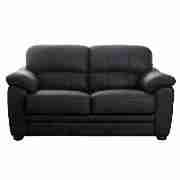 Regular Leather Sofa, Black