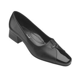Female Dawn Leather Upper Casual Shoes in Black, Black Croc, Navy, Vanilla