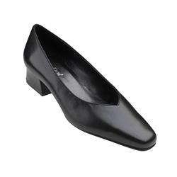 Female Faith Leather Upper Casual Shoes in Black, Black Croc, Black Patent, Bronze, Navy, Pewter
