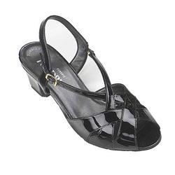 Female Libby II Leather Upper Comfort Sandals in Black, Black Patent, Blue, Bronze, Pewter, Silver, Vanilla, White