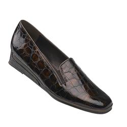 Female Rochester II Leather Upper Casual Shoes in Black, Bronze, Bronze Croc, Grey, Navy