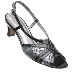 Female Violet Leather Upper Casual Sandals in Black, Navy, Silver, Vanilla