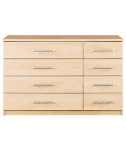 Vancouver 4 Wide 4 Narrow Drawer Chest - Maple