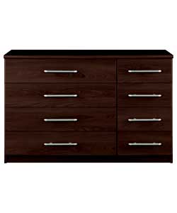 4 Wide 4 Narrow Drawer Chest - Wenge