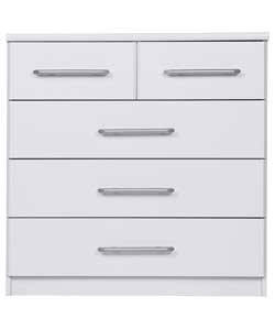 Vancouver 5 Drawer Chest - White